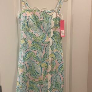 Lilly Pulitzer Mercede Scallop Stretch Dress. NWT